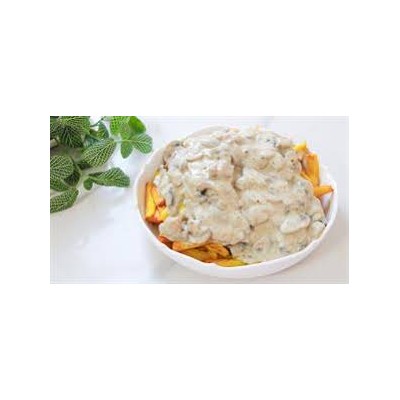 سیب زمینی و سس قارچ